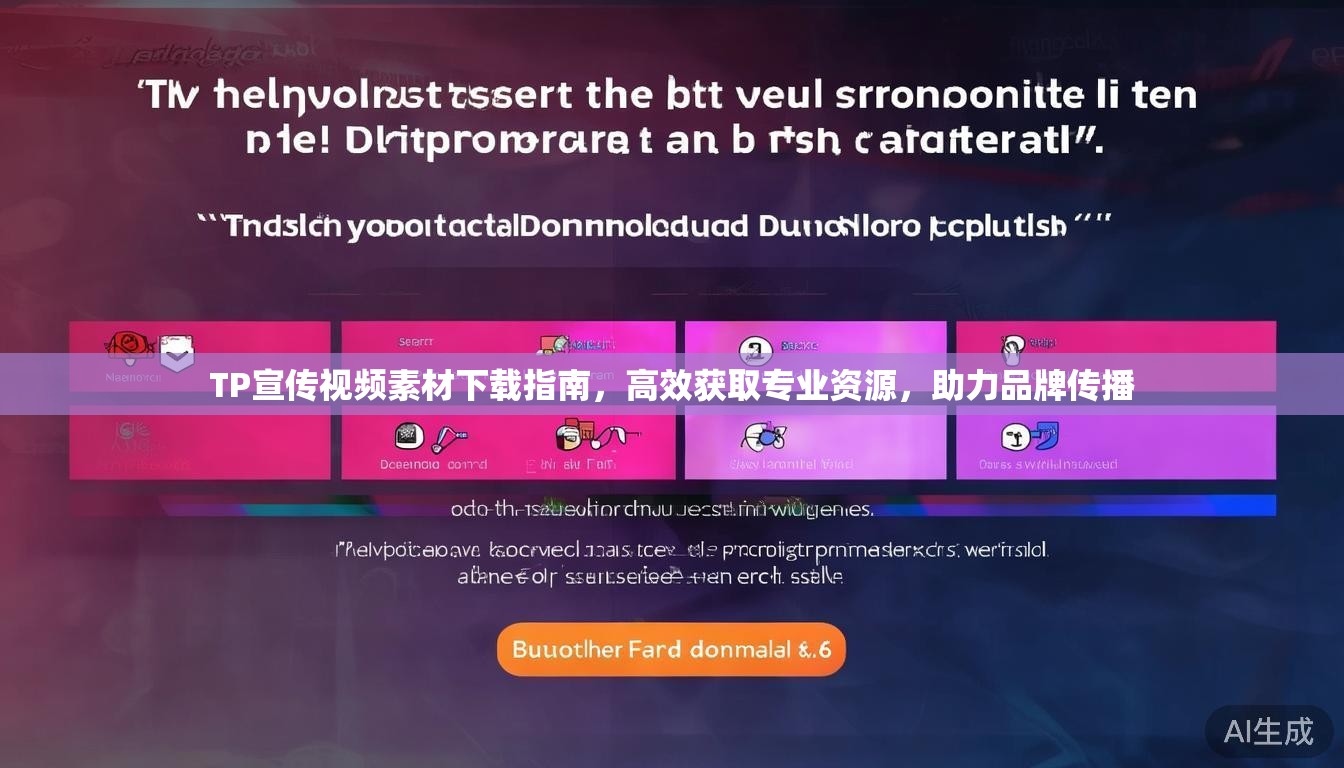 TP宣传视频素材下载指南，高效获取专业资源，助力品牌传播