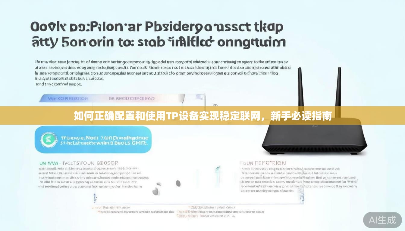 如何正确配置和使用TP设备实现稳定联网，新手必读指南