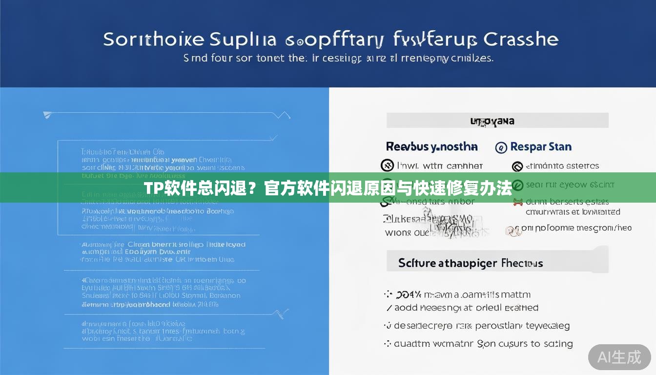 TP软件总闪退？官方软件闪退原因与快速修复办法