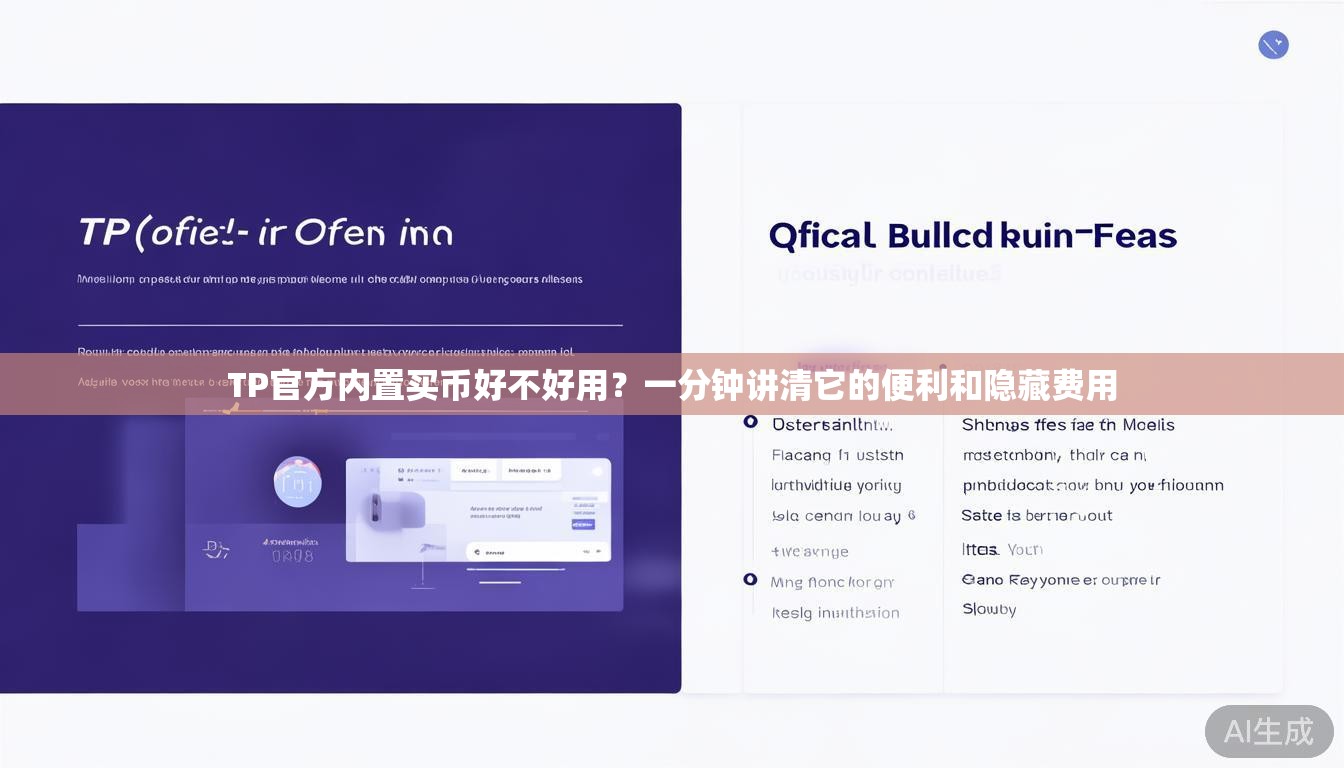 TP官方内置买币好不好用？一分钟讲清它的便利和隐藏费用