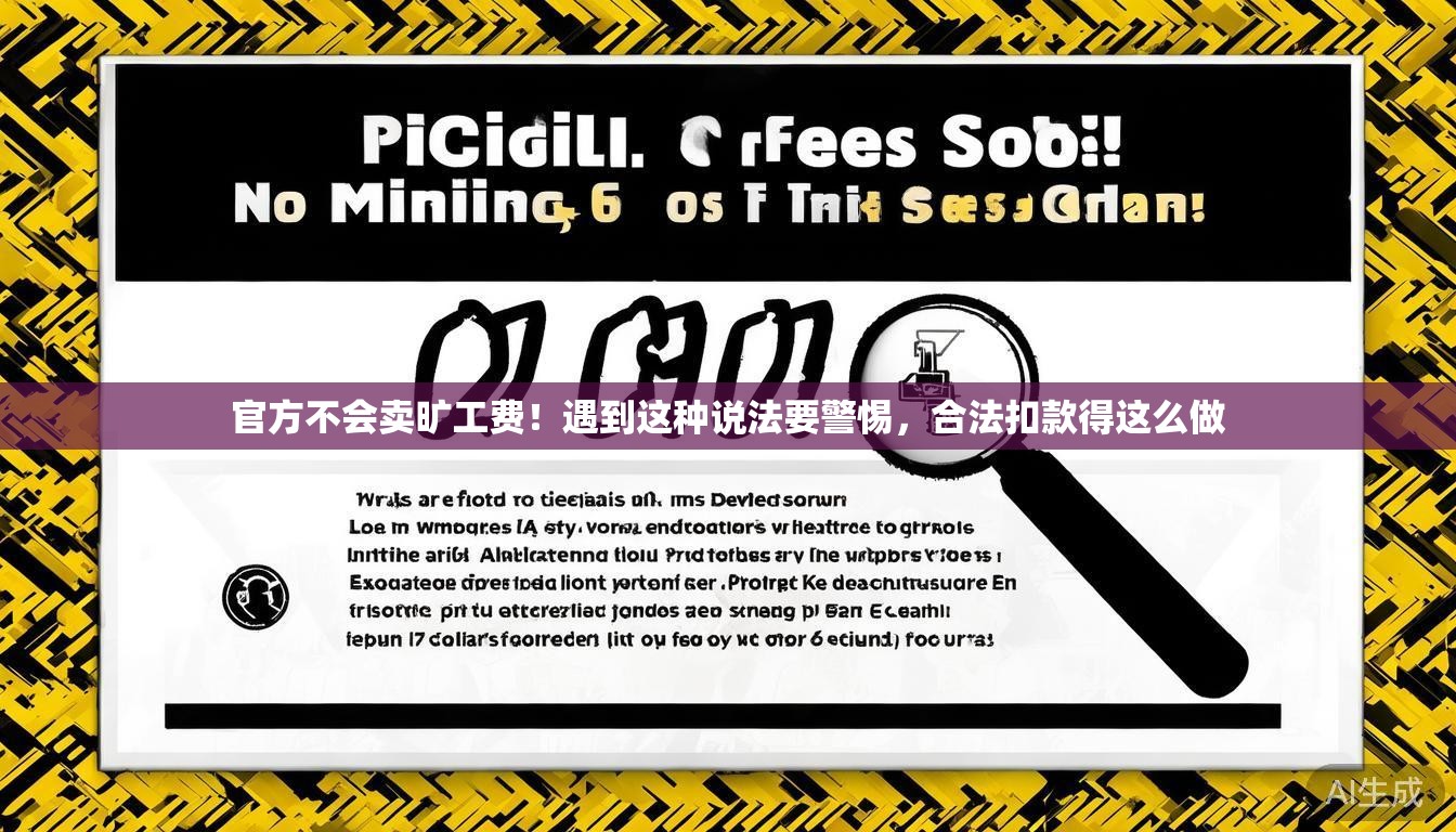 官方不会卖旷工费！遇到这种说法要警惕，合法扣款得这么做